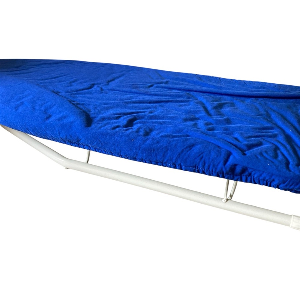 Tabletop Iron Board with Blue Padded Cover